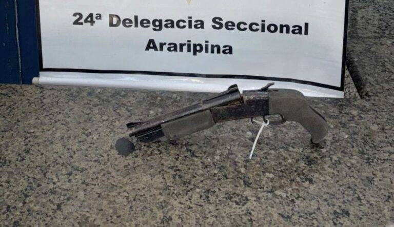 Polícia Civil identifica suspeitos de tentativa de homicídio e apreende espingarda calibre 12 em Araripina