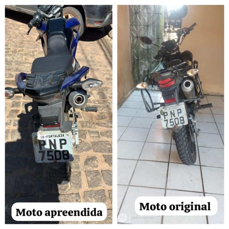 Motocicleta roubada é recuperada pela Polícia Civil em Araripina e devolvida à vítima dois anos após o crime